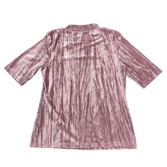 Pilcro Velveteen Mock Neck Top Size Small - Picture 7 of 7